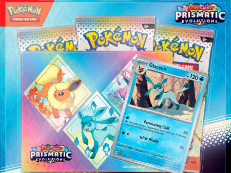 Pokémon Prismatic Evolutions Tech Sticker Collection Glaceon Online Hot Sale