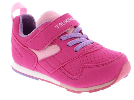 Tsukihoshi Racer Fuchsia Pink Child Shoes Online Sale