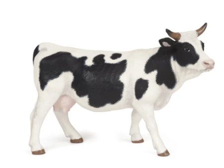 Papo Black And White Cow For Discount