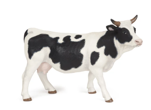 Papo Black And White Cow For Discount