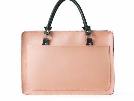 Multi Pockets Laptop Bag (Peach) For Sale