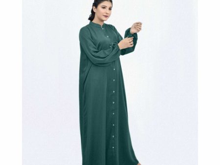 Turkish Style Abaya (Green) Online now