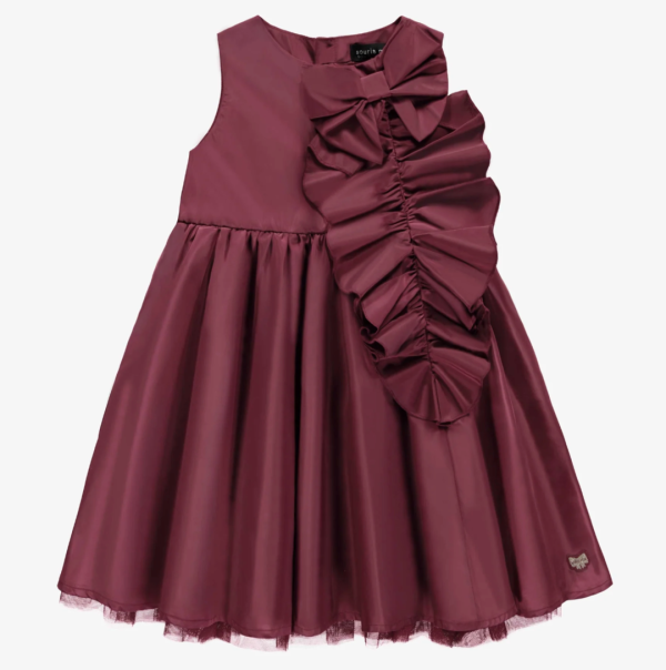 Souris Mini Red Dress Without Sleeve In Taffeta Size 7 Cheap