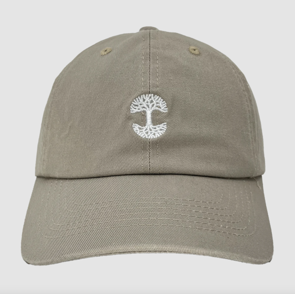 Oaklandish Micro Logo Dad Hat One Size Khaki For Discount