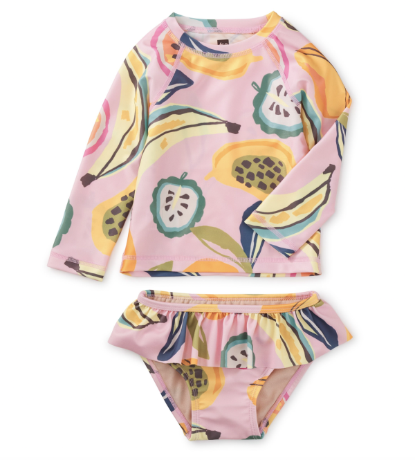 Tea Collection Rash Guard Baby Swim Set Tropical Fruit Supply