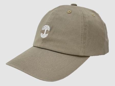 Oaklandish Micro Logo Dad Hat One Size Khaki For Discount