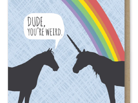 Unicorn Weird Birthday Card For Discount