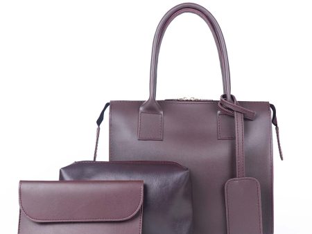 Clever set of 3 Bag Maroon Online