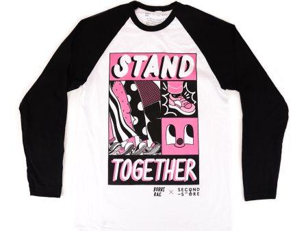 SECOND STORE x BOBBI RAE - Stand Together Unisex Baseball Tee Cheap