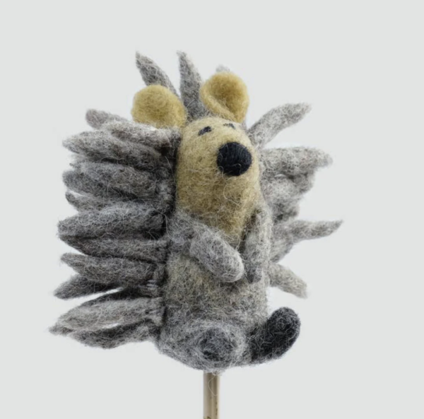 The Winding Road Felt Finger Puppet Hedgehog For Sale