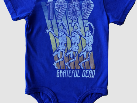 Rowdy Sprout Grateful Dead Short Sleeve Onesie Tangled Up In Blue on Sale