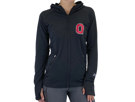 The Ohio State University  2020 Vision  Pony Tail Performance Hoodie Black on Sale