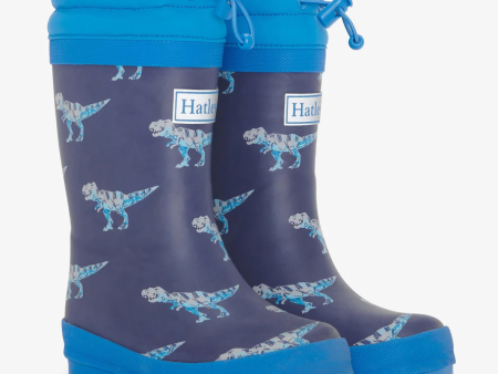 Hatley T-Rex Attack Sherpa Lined Rain Boots Online now