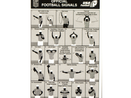 Cliff Keen Football Signal Cards Discount