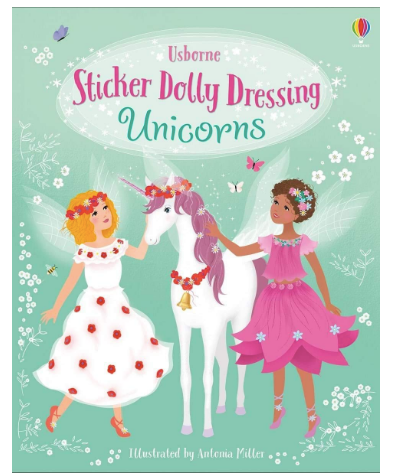 Usborne Sticker Dolly Dressing Unicorns Book For Sale