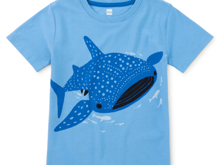 Tea Collection Tattle Whale Shark Tee Blue Orchid Online Hot Sale