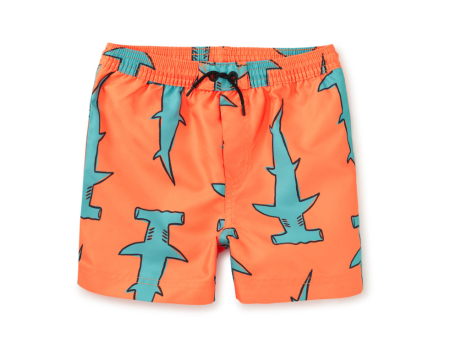 Tea Collection Shortie Swim Trunks Hammerhead Sharks Hot on Sale