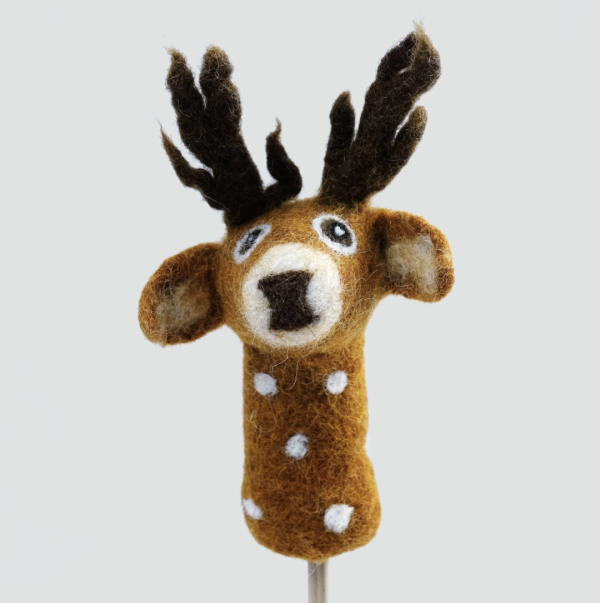 The Winding Road Felt Finger Puppet Deer For Discount