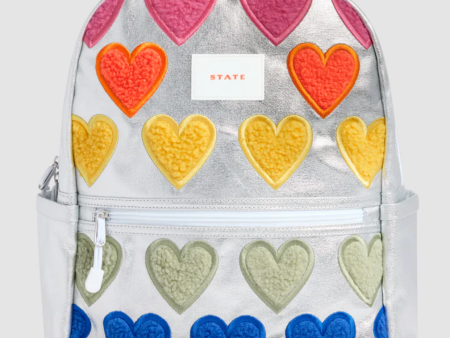 States Bags Kane Backpack Fuzzy Hearts on Sale