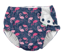 Green Sprouts Snap Swim Diaper Navy Wavy Flamingos For Cheap