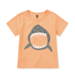 Tea Collection Baby Shark Baby Graphic Tee Cantaloupe Size 3-6m Online Hot Sale