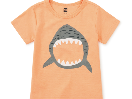 Tea Collection Baby Shark Baby Graphic Tee Cantaloupe Size 3-6m Online Hot Sale