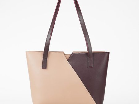 Criss Cross Bag Peach & maroon Online now