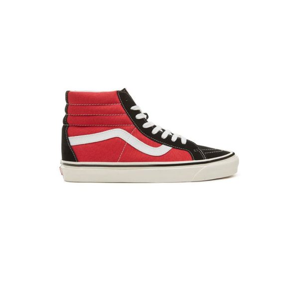 VANS Anaheim Factory Sk8 Hi - Red   Black Online Hot Sale