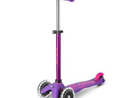 Micro Kickboard Mini Deluxe LED Purple Pink Hot on Sale