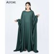 Cuff Sleeve Abaya (Emerald Green-006) For Cheap