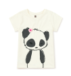 Tea Collection Panda Graphic Tee Chalk Size 3-6m For Discount