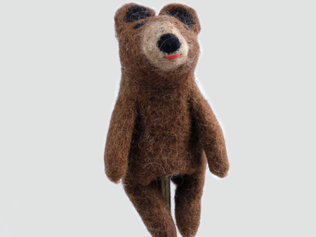 The Winding Road Felt Finger Puppet Bear Online