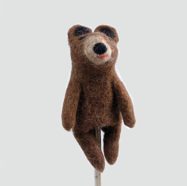 The Winding Road Felt Finger Puppet Bear Online