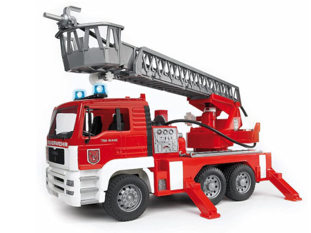 Bruder MAN TGA Fire Engine With Ladder Water Pump and Light Sound Module 02771 on Sale