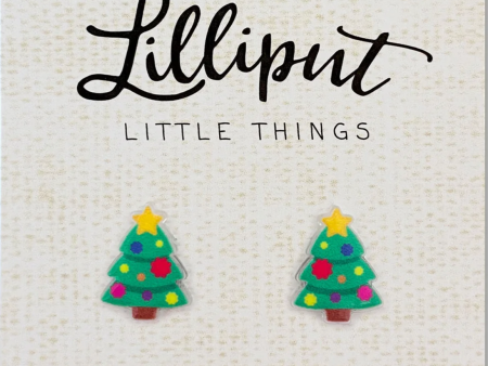 Lilliput Little Things Christmas Tree Earrings on Sale