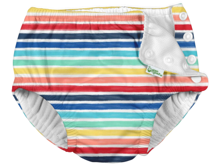 Green Sprouts Swimsuit Diaper Rainbow Stripe Size 12mo Online now