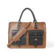 Buckle Laptop bag Brown & black on Sale