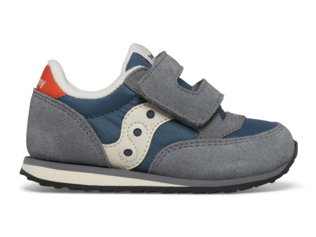 Saucony Jazz Hook & Loop Grey Blue Orange Size 12M Toddler For Sale