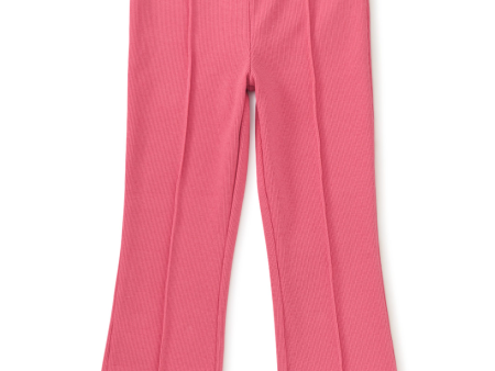 Tea Collection Ribbed Flare Pants Desert Rose Discount