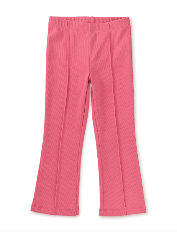 Tea Collection Ribbed Flare Pants Desert Rose Discount