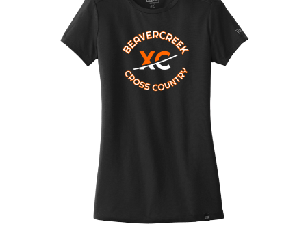 Beavercreek Cross Country New Era Ladies Heritage Blend Crew Tee Fashion