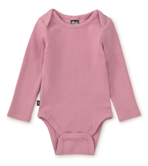 Tea Collection Lap Shoulder Baby Bodysuit Antique Rose Cheap