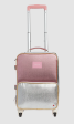 State Bags Metallic Mini Logan Suitcase Pink Silver For Discount