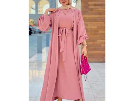 Suffuse Abaya Pink Hot on Sale