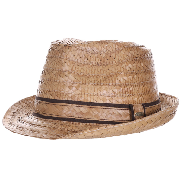 Dorfman Straw Fedora Natural Discount