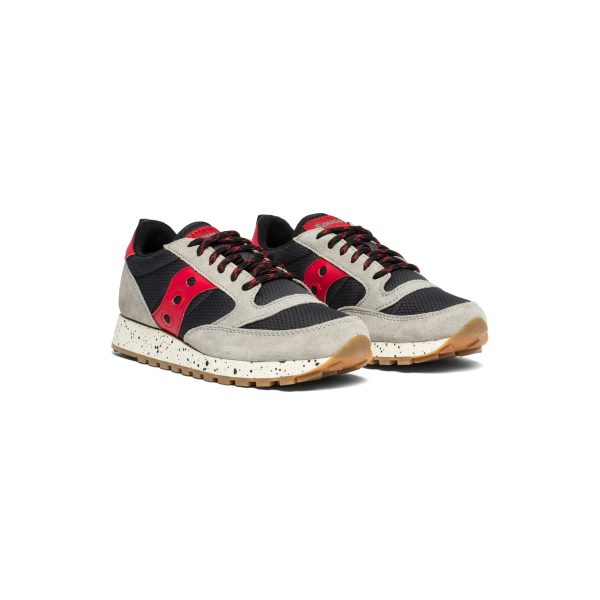 SAUCONY Jazz Trail - Grey   Black   Red Online Hot Sale