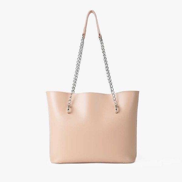 Verona Tote Bag Peach Fashion