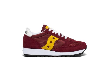 SAUCONY Jazz Original - Maroon   Yellow Hot on Sale