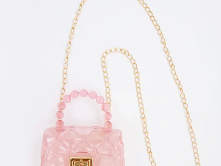 Sparkle Sisters Clear Jelly Purse Pink Discount