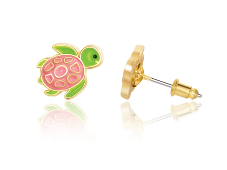 Girl Nation Turtle-y Awesome  Cutie Stud Earrings Sale